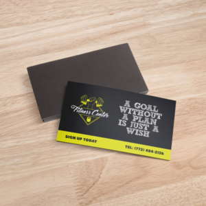 Custom magnetic business card material